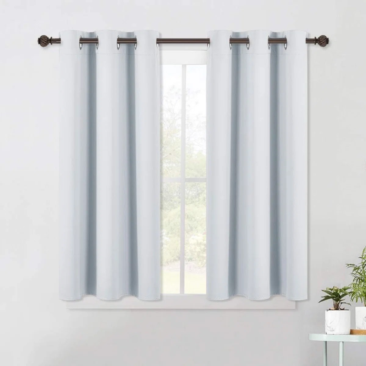 Polyester Blackout Curtain Pair about 51”W x 60”H
