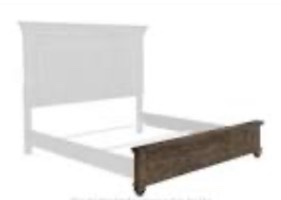 MILLENNIUM ASHLEY  Ohly QUEEN FOOTBOARD  B776-54