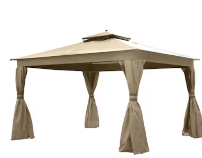 Garden Winds Beige Fabric Replacement Canopy for  Size 10” X 10”