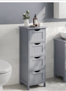 11.8" W x 31" H x 11.8" D FreeStanding Bathroom Cabinet