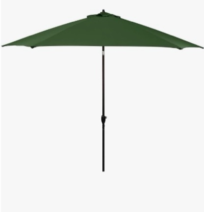 Sunline 11 ft Crank Open, Push Tilt, Aluminum Ribs and Pole Market Patio Umbrella Does not include base