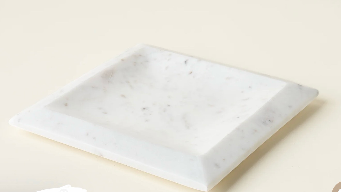 White Marble Pedestal 10” X 10” inch 