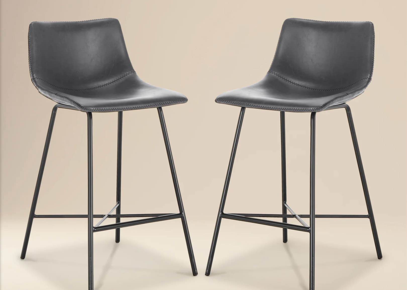 24” Barstool 2 pcs  Doesn’t include legs