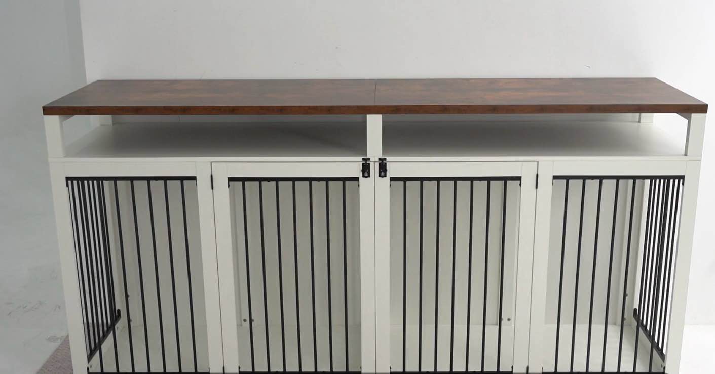 Barn Door Dog Crate Tv Stand  (incomplete )
