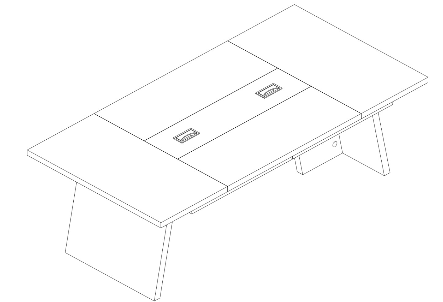 BYBLIGHT Capen 94.5 in. Retangular Brown Wood Conference Table.similar 