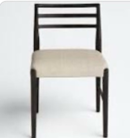 Lindyn Ladder Back Arm Chair Upholstery 1 pcs 