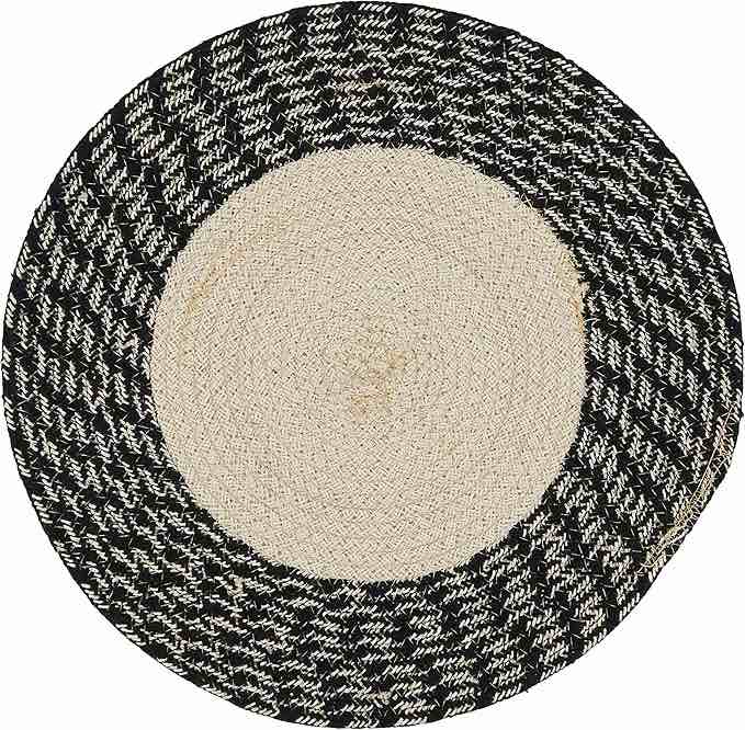 Owens Collection 100% Cotton No Pattern Round Placemat (Set of 4)