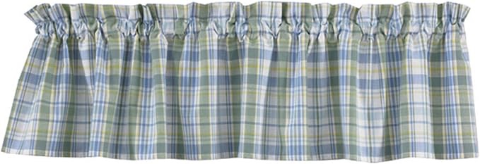 Mcgee Plaid Cotton 72" W Window Valance in 4429410699