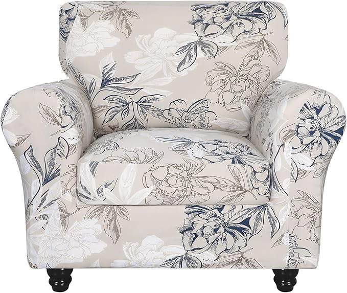 Floral 2 - Piece Stretch Sofa/Arn 3507408119
