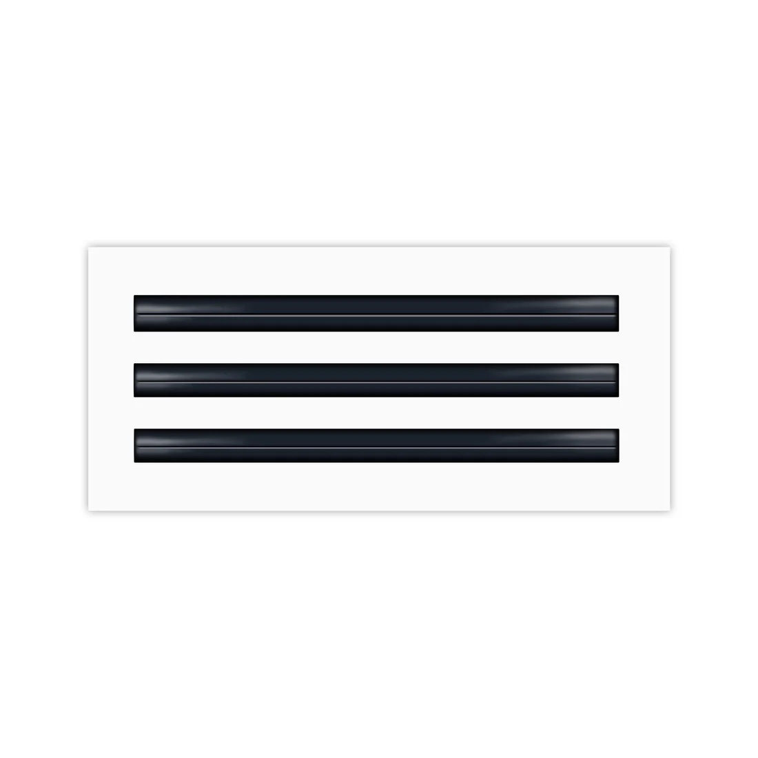 BUILDMART - 12" 3 Slot Linear Slot Diffuser - Triple Slot - White 