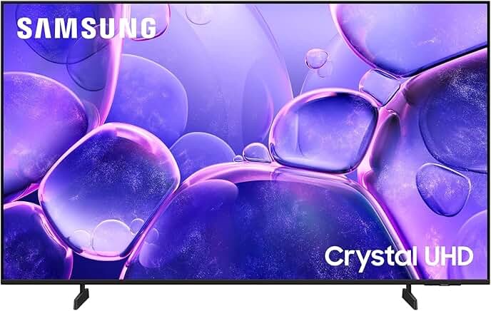 Samsung 50-Inch Class Crystal UHD U8000F 4K Smart TV (2025 Model) Endless Free Content, Crystal Processor 4K + Samsung B-Series Soundbar HW-B550F 2.1 ch DTS Virtual:X Soundbar (2025 Model)