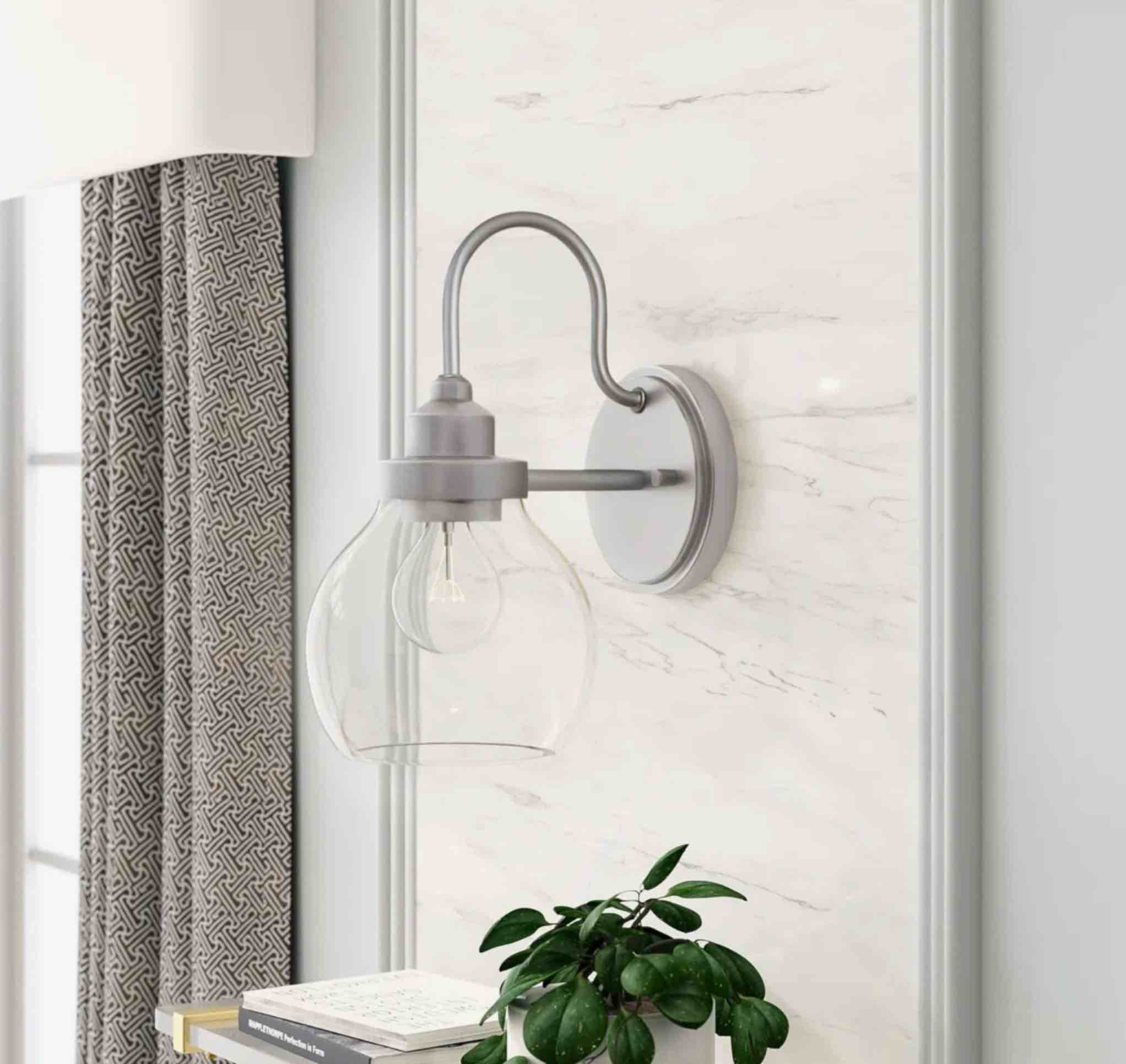 Brekke Glass Armed Sconce 4561635012 