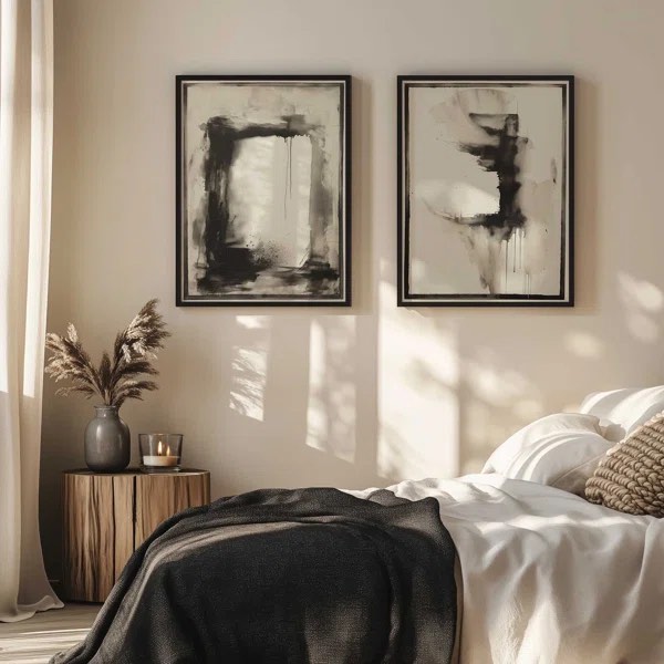 Obsidian Bounds Set of 2 Prints in a Black Frame, 14" x 11" (Set of 2)