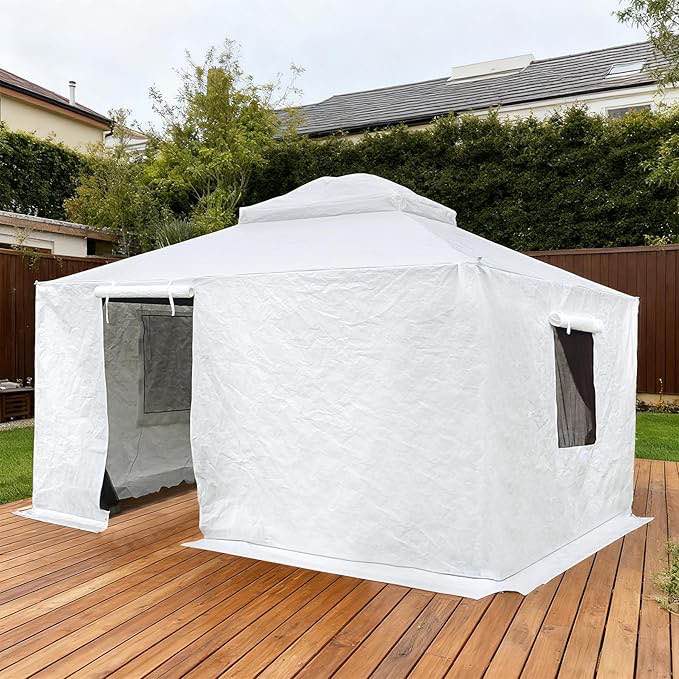12'X14' Gazebo Cover For Hardtop Gazebos, Outdoor Universal Winter