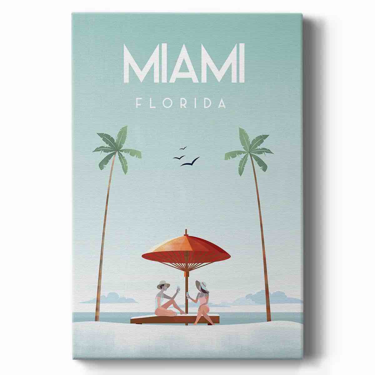 - Illustrated Miami Beach I! " 19”x28”5