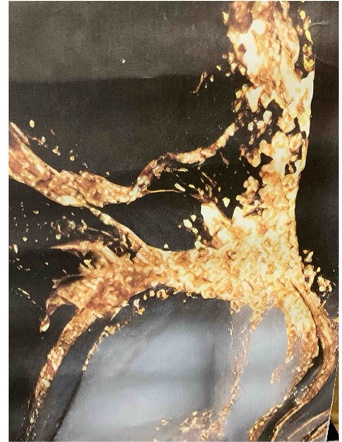 Peel and Stick Wallpaper Wall Mural Black gold marble texture Marble