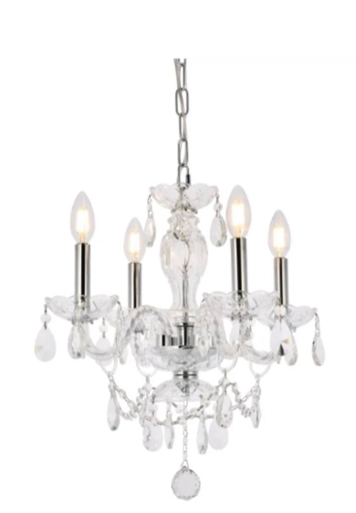 Jonetta 6- Light Dimmable Glass Crystal Classic / Traditional Chande