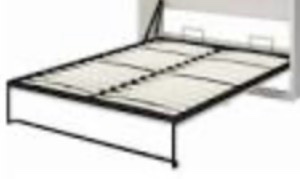 ( missing box with headboard and footboard)  wall bed mechanism full size 