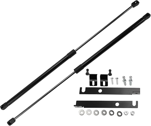 tuckbold lift support struts for toyota corola 2019-2023 front hood gas spring black bracket gasket 2 set