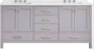 72inch bathroom vanity with double sink color adware finish 