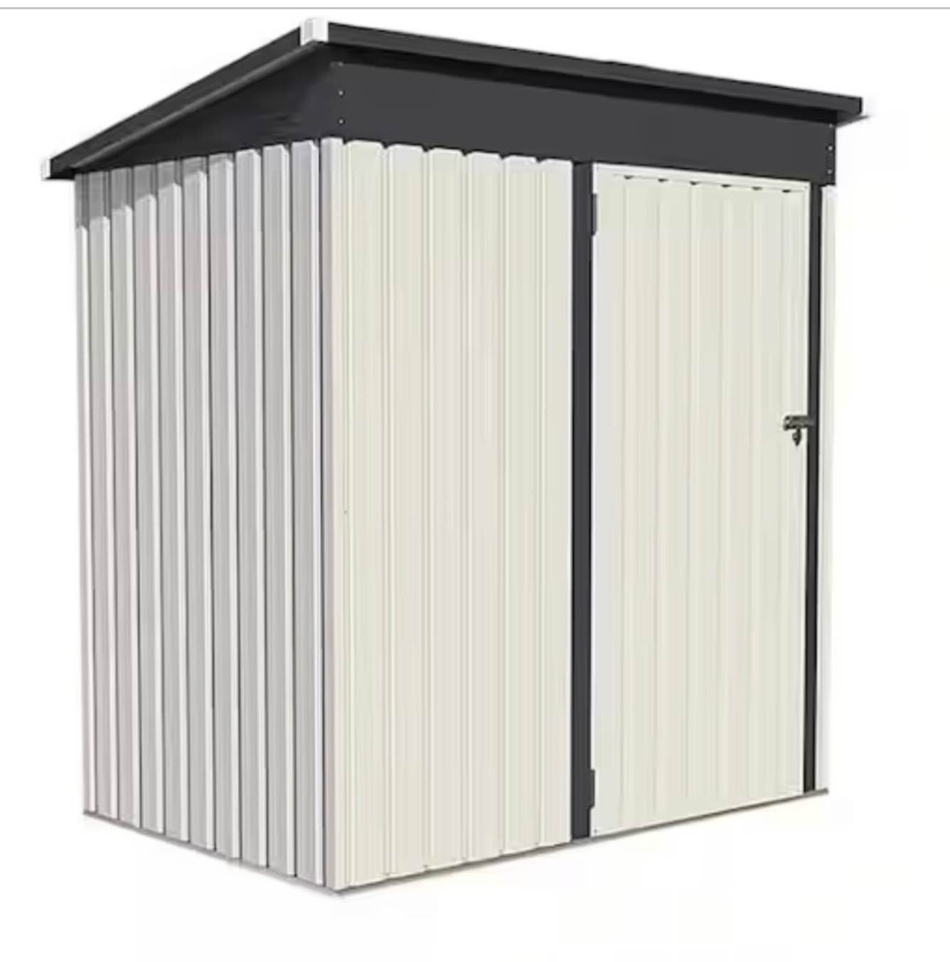 Questions and Answers for AECOJOY size167*41*12cm 65-7*16*4-7 inch  ft. D Metal Shed with Single Lockable Door White (15 sq. ft.) 