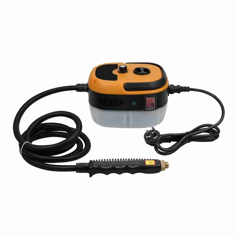 2500W Handheld Steam Cleaner, High Temperature 3Bar High Pressure Portable Steam Cleaning Machine with 3 Brush Heads, 1000ML Water Tank Steam Cleaner for Cleaning Car Kitchen (US Plug 110V)