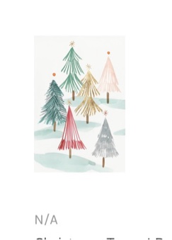  Chart " Christmas Trees | " Painting Print Size:2” x 30” 