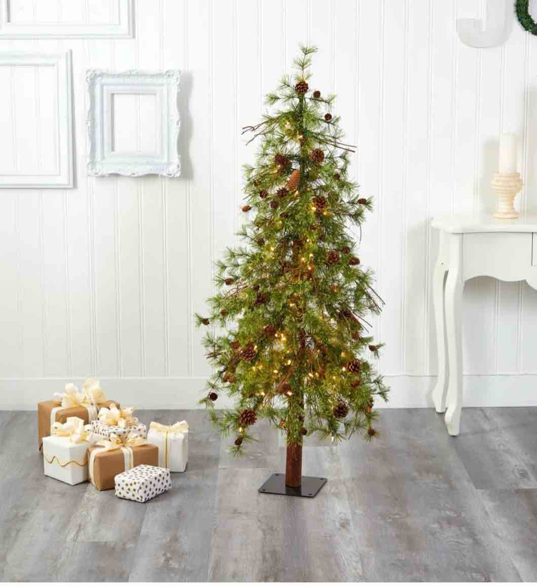 5Ft. Wyoming Alpine Artificial Christmas Tree With 100 Clear (Multift
