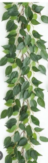 Green Leaves Faux Hanging Plants Greenery Decorations for Bedroom Set 2 