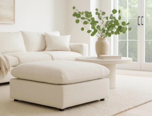 Chead Seta Conter Ottoman cream 
