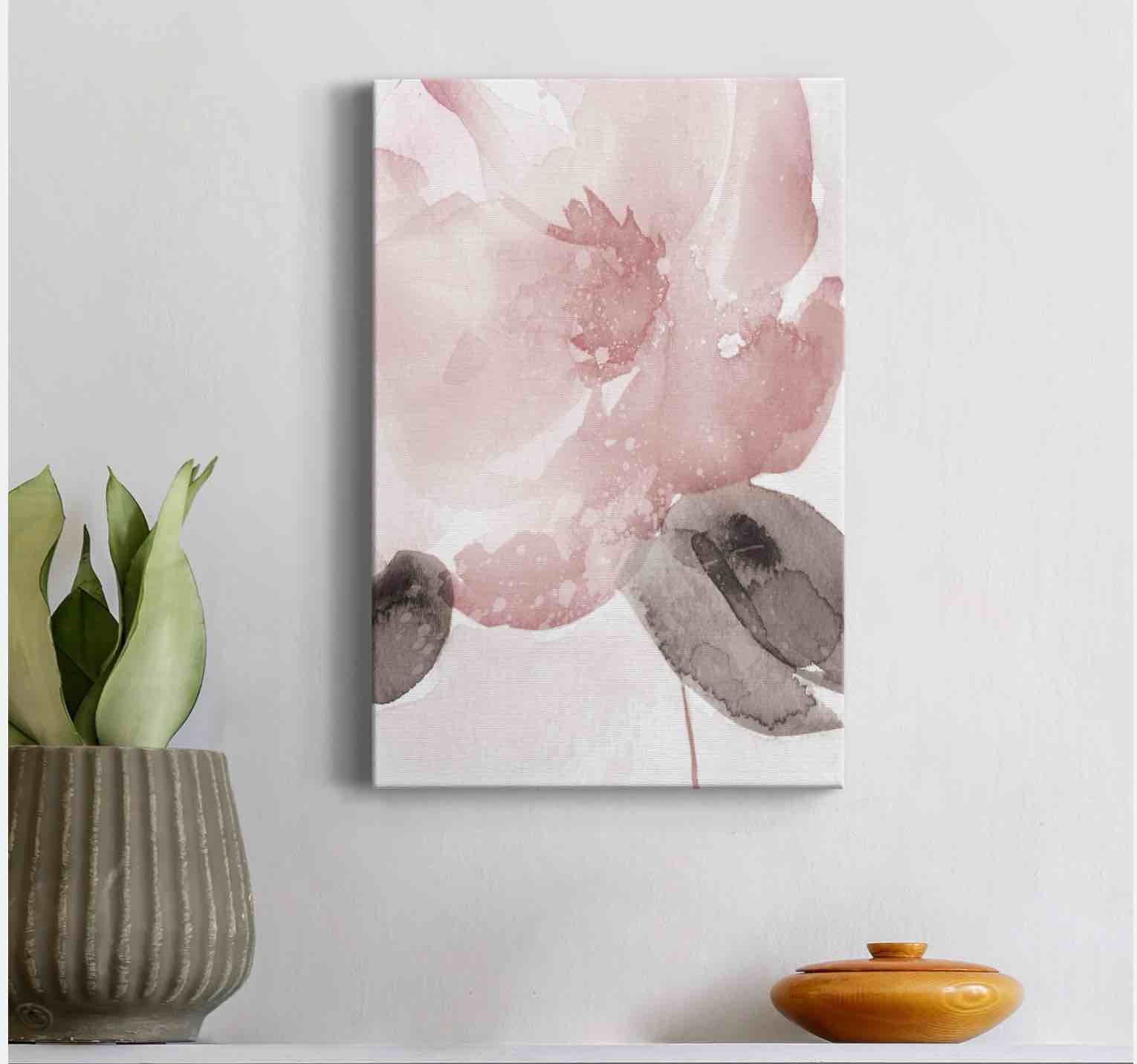 Blush Bloom I Premium Gallery Wrapped Canvas - Ready to Hang - 32 x 48