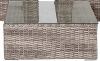 1pcs Rattan Coffee table Brown/Gray