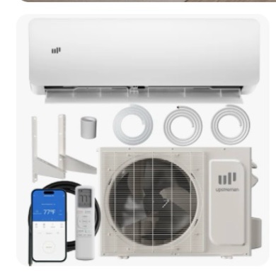 Upstreman 12000 BTU Mini Split Air Conditioner,20 SEER Energy Saving Heat Pu