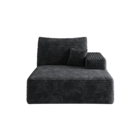 SOFA-LEFT-SLEEPER-BLACK W2824P237009