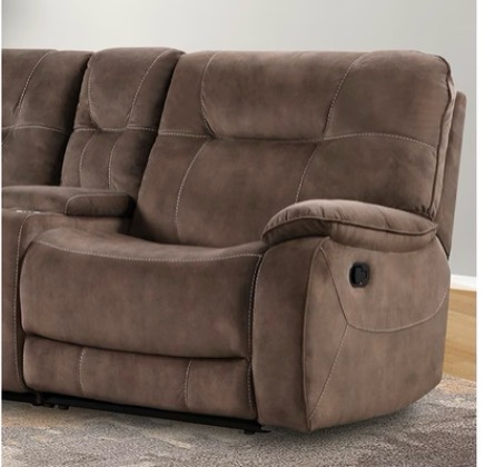 California Designs Living Room Cooper - Shadow Brown Left Arm Facing Recliner MCOO-811R-SBR at Home Rooms Furniture & Mattress