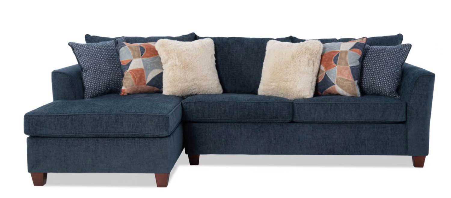 Sofa modular L color navy blue 