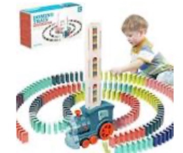 Domino Train Toy Se...12 (blue-180domino) 