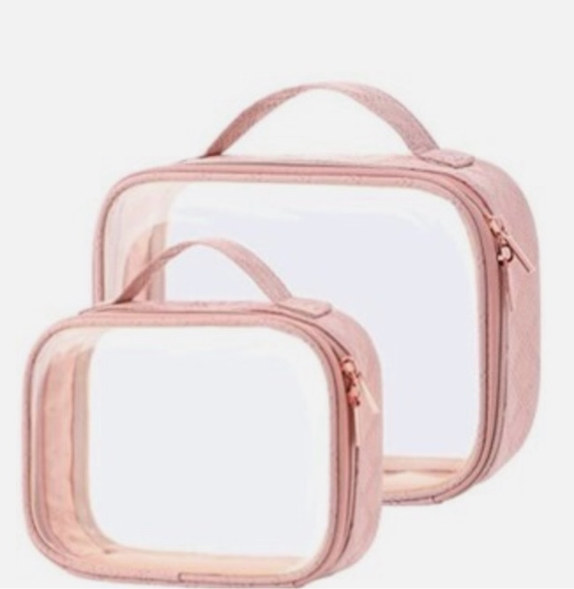 Clear Beauty Organizer Rose Pink