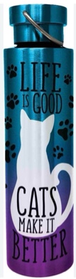 Cats Make It Better - Stainless Steel 24 oz. Bottle (Multicolored)