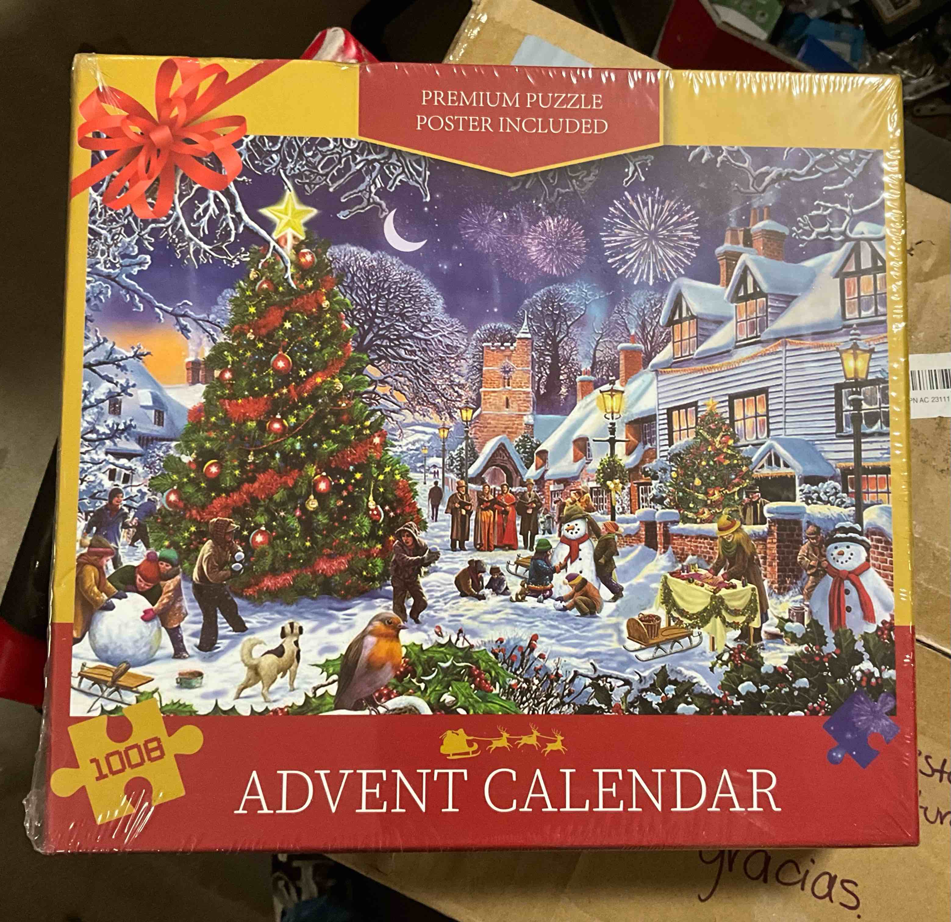 Premium Puzzle Poster Included Advent Calendar 1008pc Total
