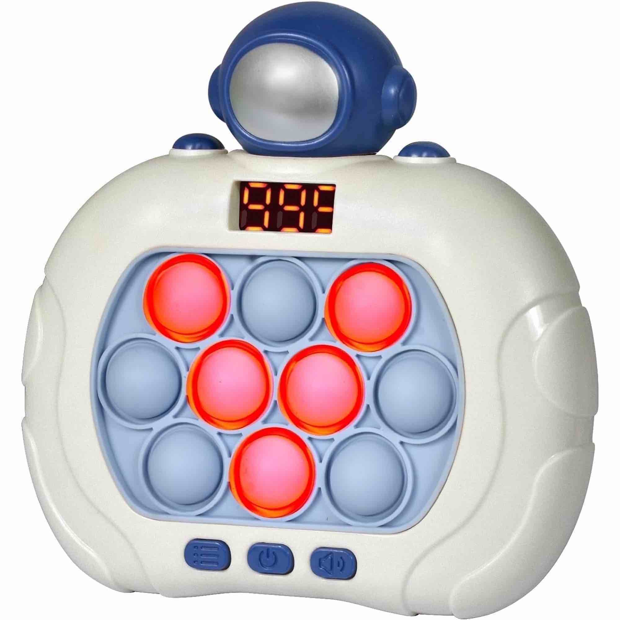 Quick Push Pop Game Fast Push Bubble Game Console Pop Game Fidget Toys Light up Pop Game for Kids and Adults, Birthday Gift