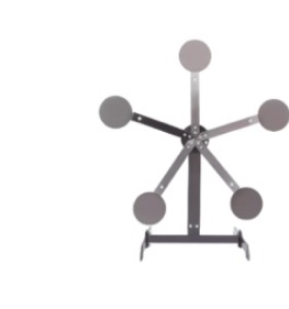 HECASA Portable Metal Target Stand Steel Shooting Target 8" Paddles Steel Anti- Rust Oil 