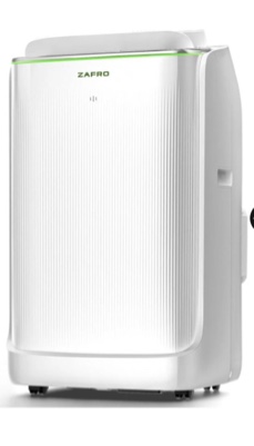 ZAFRO 12 K Dual Hose Smart Inverter Portable Air Conditioner Cools Up To 600 sq. ft.