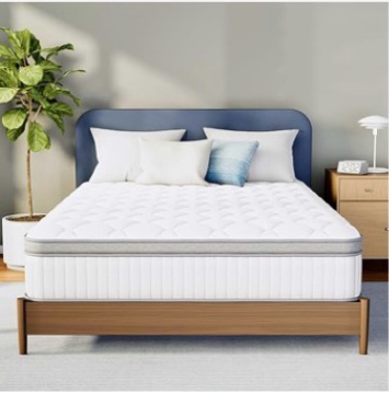 Full 12 mattress with springs different color 