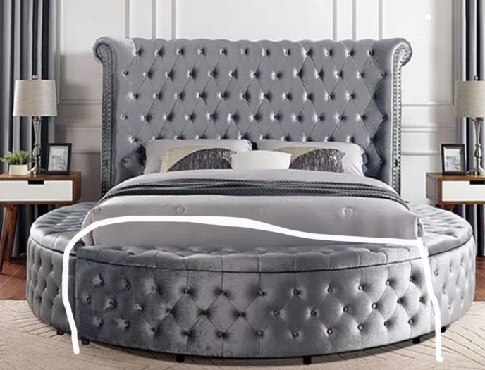 Locklear Upholstered Wingback Storage  (Only parts of the base)