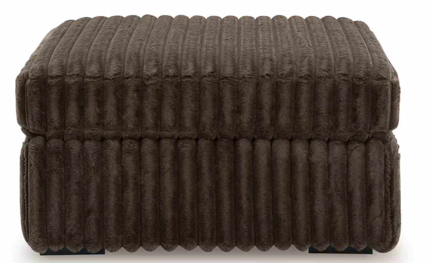 Ottoman Corduroy Brown