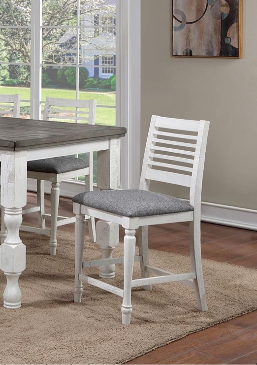 Brandolini Upholstered Counter Stool with Solid Wood Frame