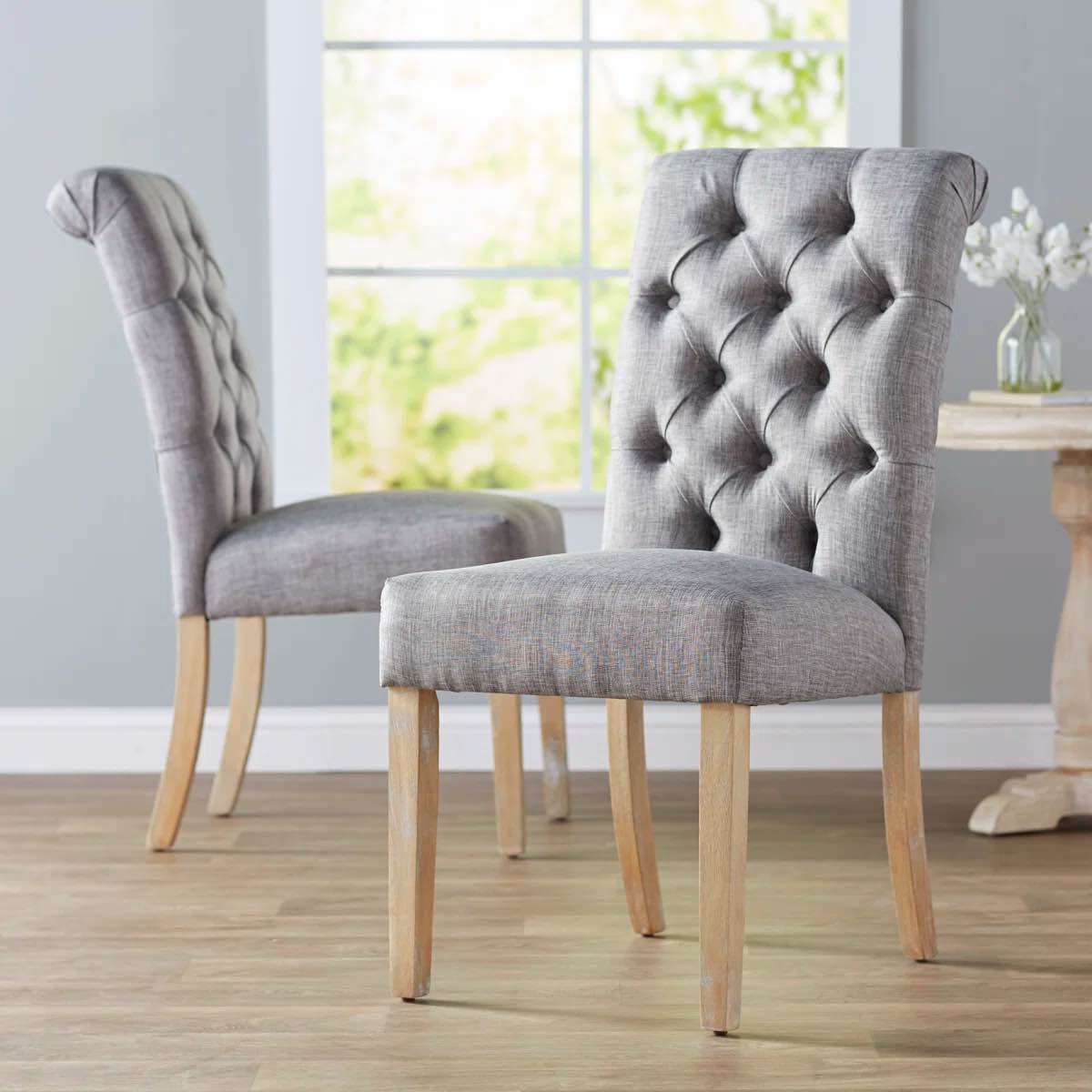 Ameriga 20"" HTufted Upholstered Side Chair (Set of 2)