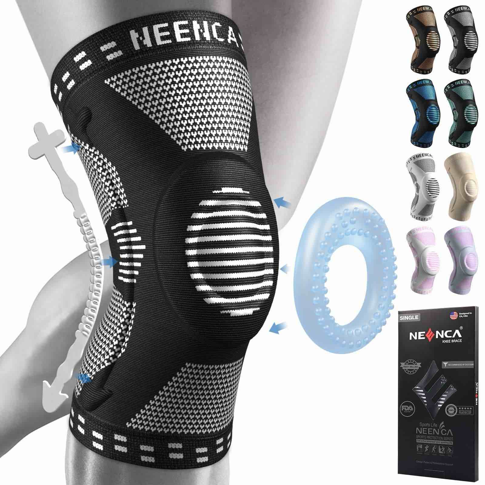 NEENCA Professional Knee Brace for Pain Relief Support with Patella Pad 