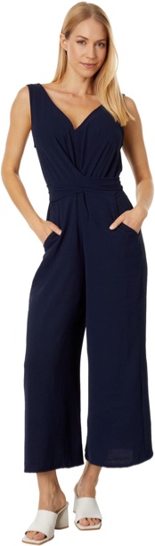 Vince Camuto V-Neck Jumpsuit Classic Navy